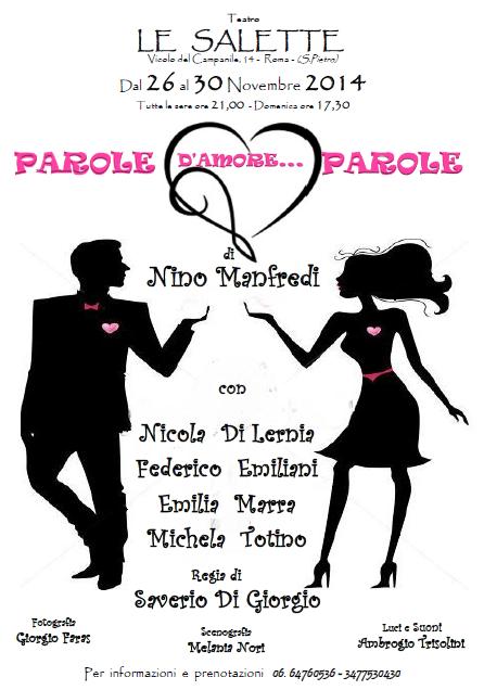 PAROLE D’AMORE…PAROLE